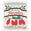 Pelati Pomodori can design with tomatoes and 'Made in Italy' text on a white background.