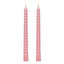 Sprial Taper Candles - Blush