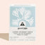 Good Juju laundry detergent sheets packaging with leaf design on a light blue background