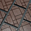 Close-up of chocolate bars with branding and text, overlaid by a geometric pattern.