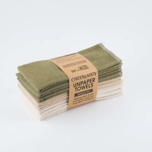 unpaper towel olive cream and beige collection