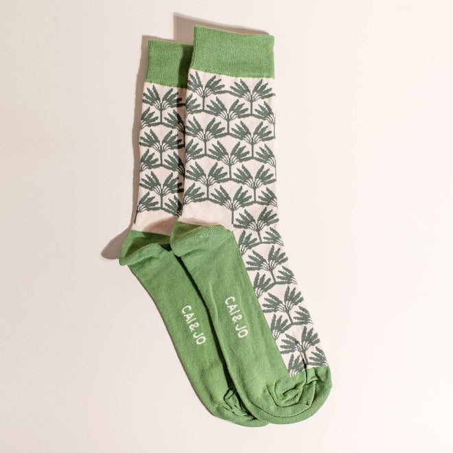 palm leaf socks