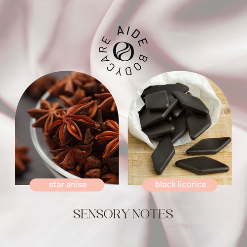 black licorice sensory notes, star anise 