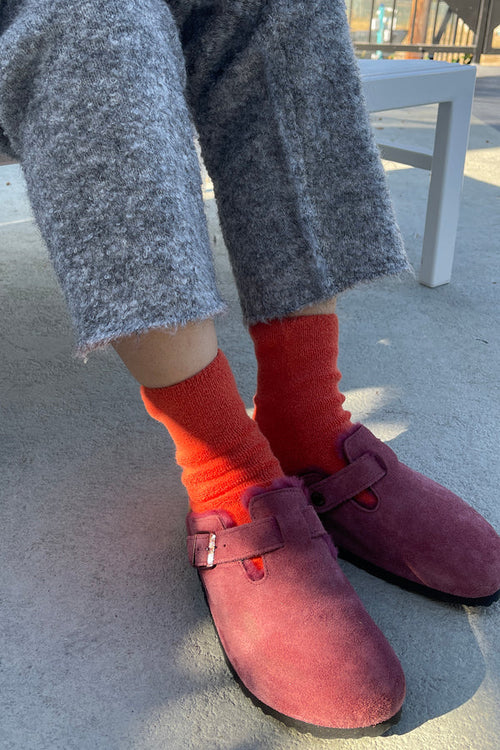 cloud socks cactus flower hot red color
