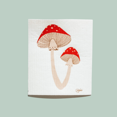 mushroom sponge cloth