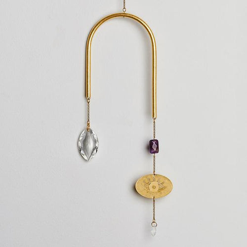 brass amethyst sun catcher 