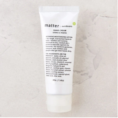matter company travel size outdoors all natural hand cream