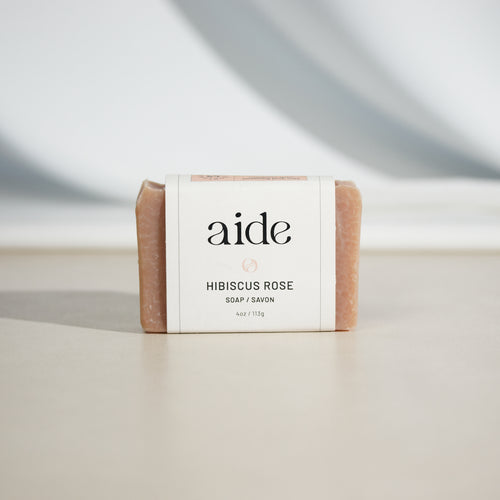 hibiscus rose soap by Aide Bodycare