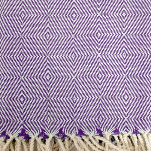 Lavender Diamond Turkish Towel from Aide Bodcyare