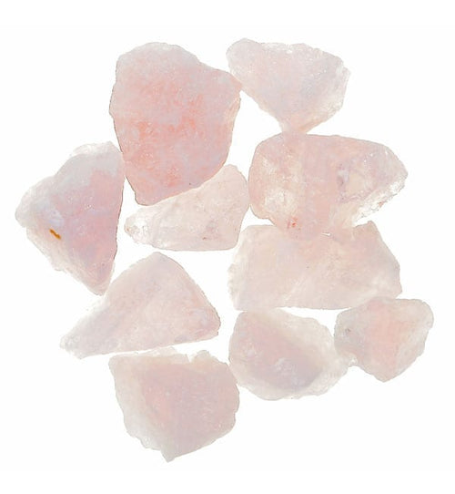 raw rose quartz stone 