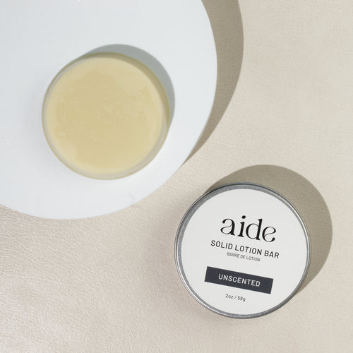 unscented lotion bar by Aide Bodycare